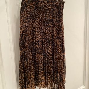Ralph Lauren leapord print skirt 16W/16+ NEW